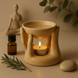 Oil Burner Wax Melt Burner - Open Hands Tan - SHAMTAM.COM