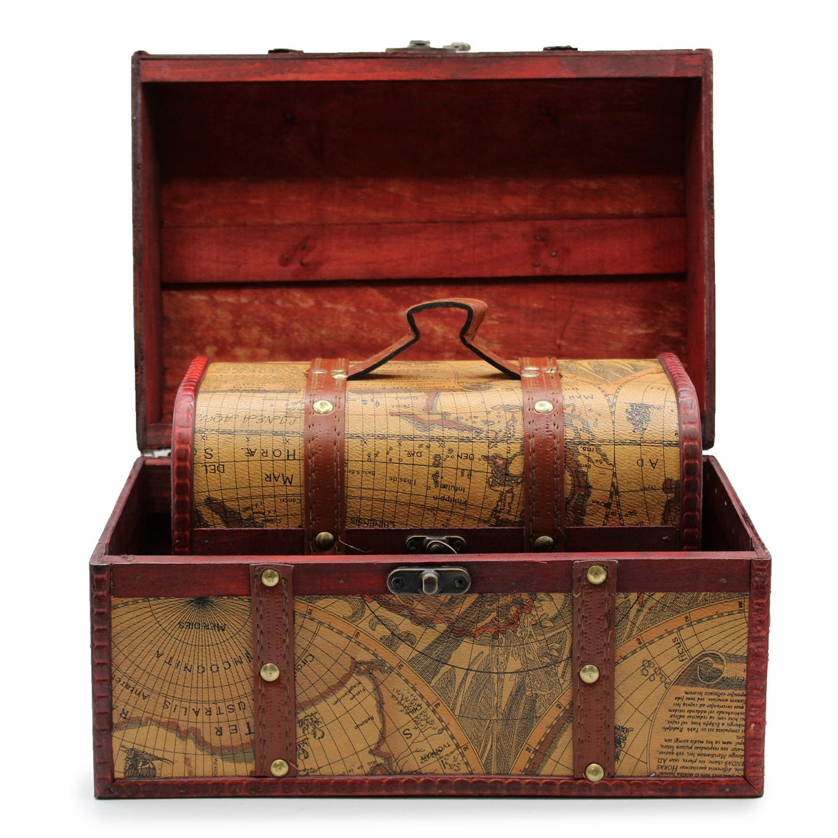 Old Map Chest - Set of 3 - SHAMTAM.COM