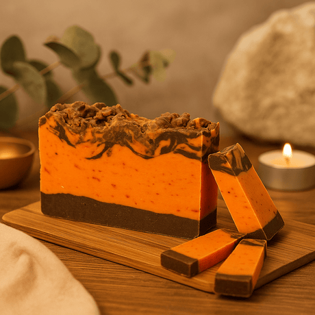 Olive Oil Cold Process Soap Bar, Cinnamon Orange - SHAMTAM.COM