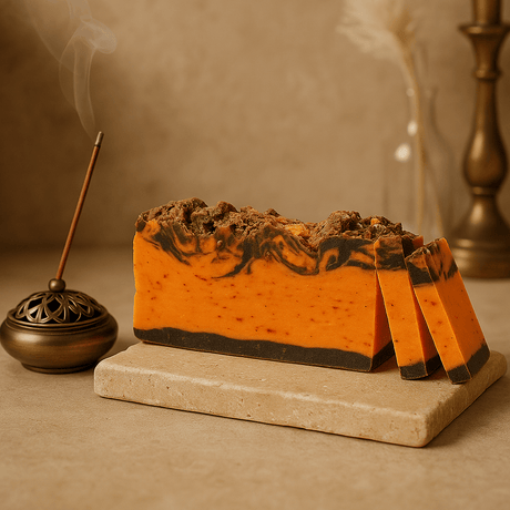 Olive Oil Soap Slice, Cinnamon Orange Exfoliating - SHAMTAM.COM