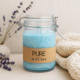 Olive Wax Candle, Turquoise - SHAMTAM.COM
