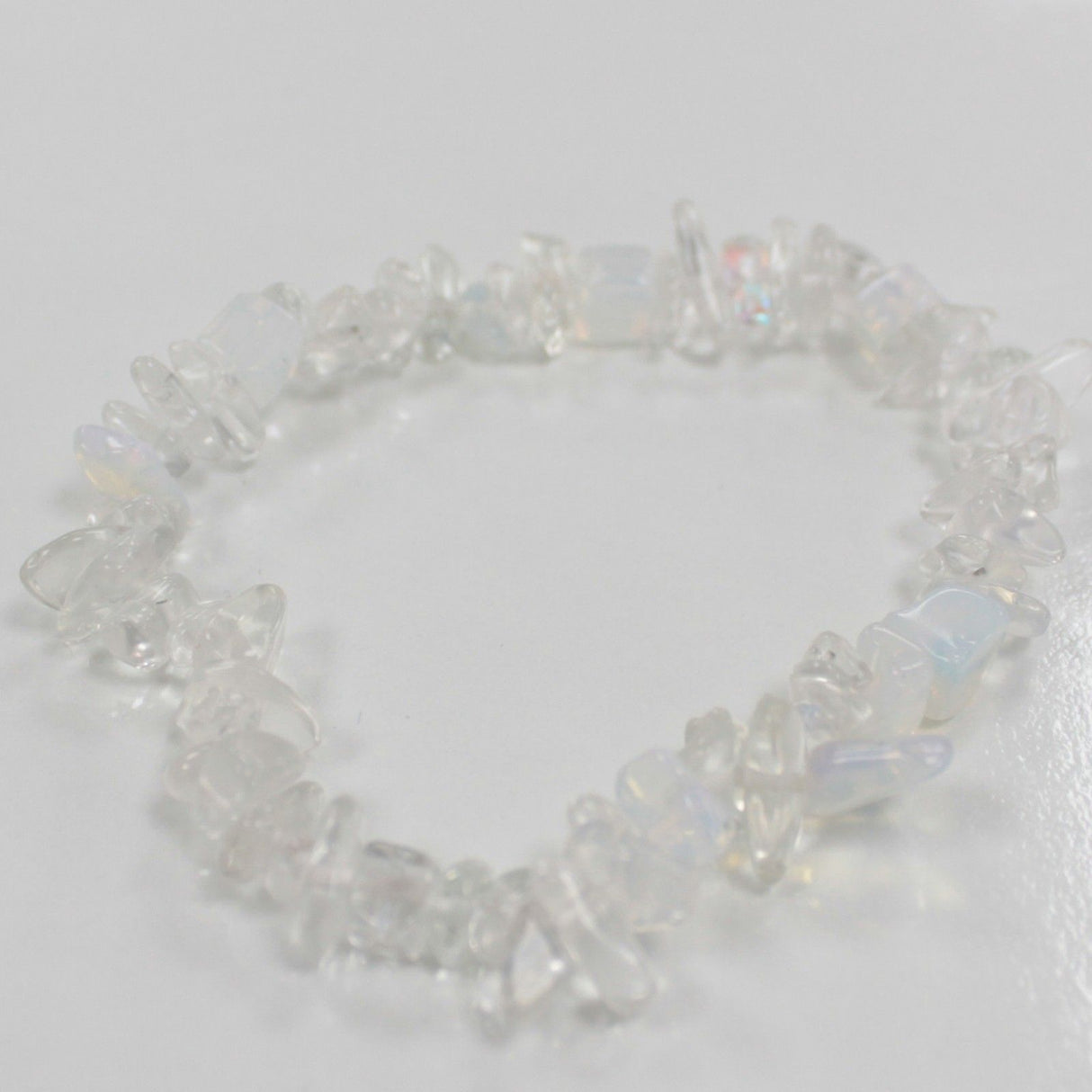 Opalite Chip Stone Stretch Bracelet - SHAMTAM.COM