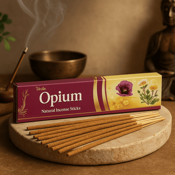 Аромапалочки с опиумом, коробка из 12 штук, ведические