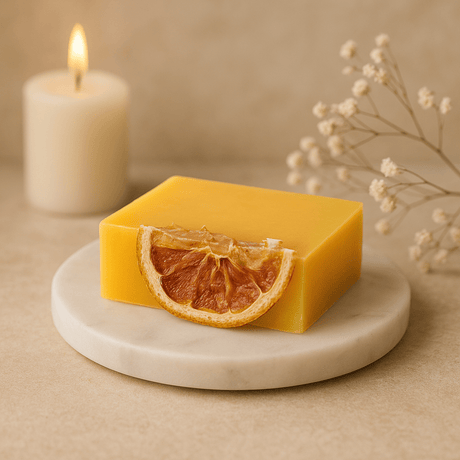 Orange Handmade Soap Bar 100g - SHAMTAM.COM
