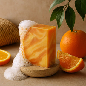 Orange Olive Oil Soap Bar - 100g - SHAMTAM.COM