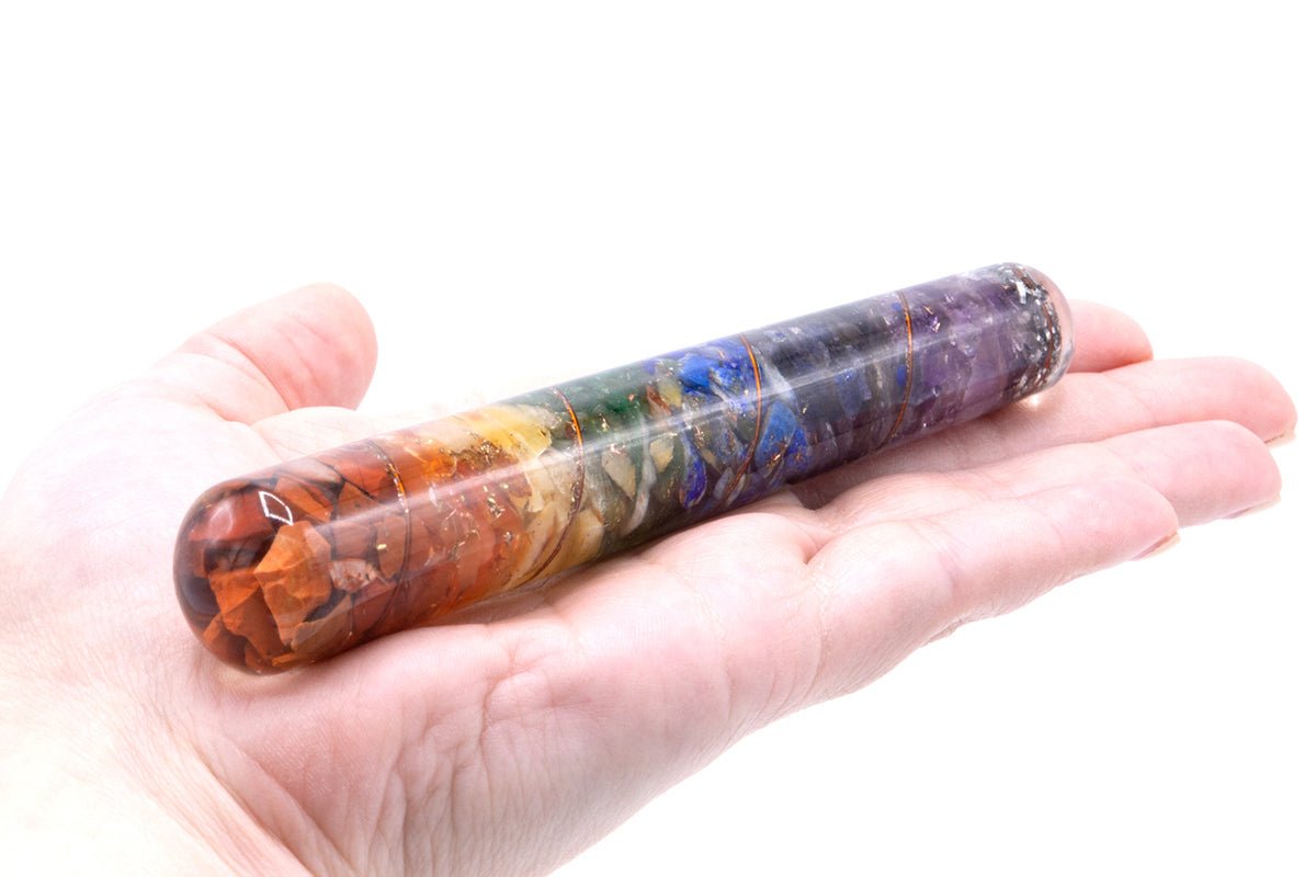 Chakra Healing Wand Orgonite and Copper - 140 x 30 mm - SHAMTAM.COM