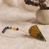 Orgonite Chakra Pendulum, Flower of Life - SHAMTAM.COM