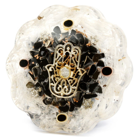 Orgonite Energy Dome - Hamsa with Sellonite - SHAMTAM.COM