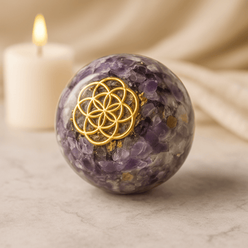 Orgonite Dome Amethyst Crystal