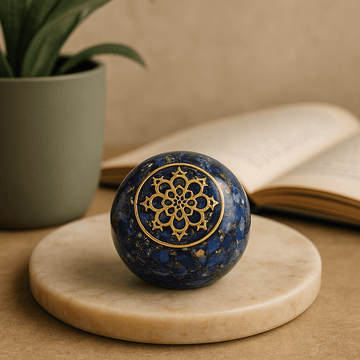 Kopuła Orgonitowa Podkładka Lapis Lazuli
