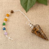 Orgonite Dowsing Pendulum - Tiger's Eye Chakra - SHAMTAM.COM