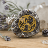Orgonite Heart Pendant - Tree of Life - SHAMTAM.COM