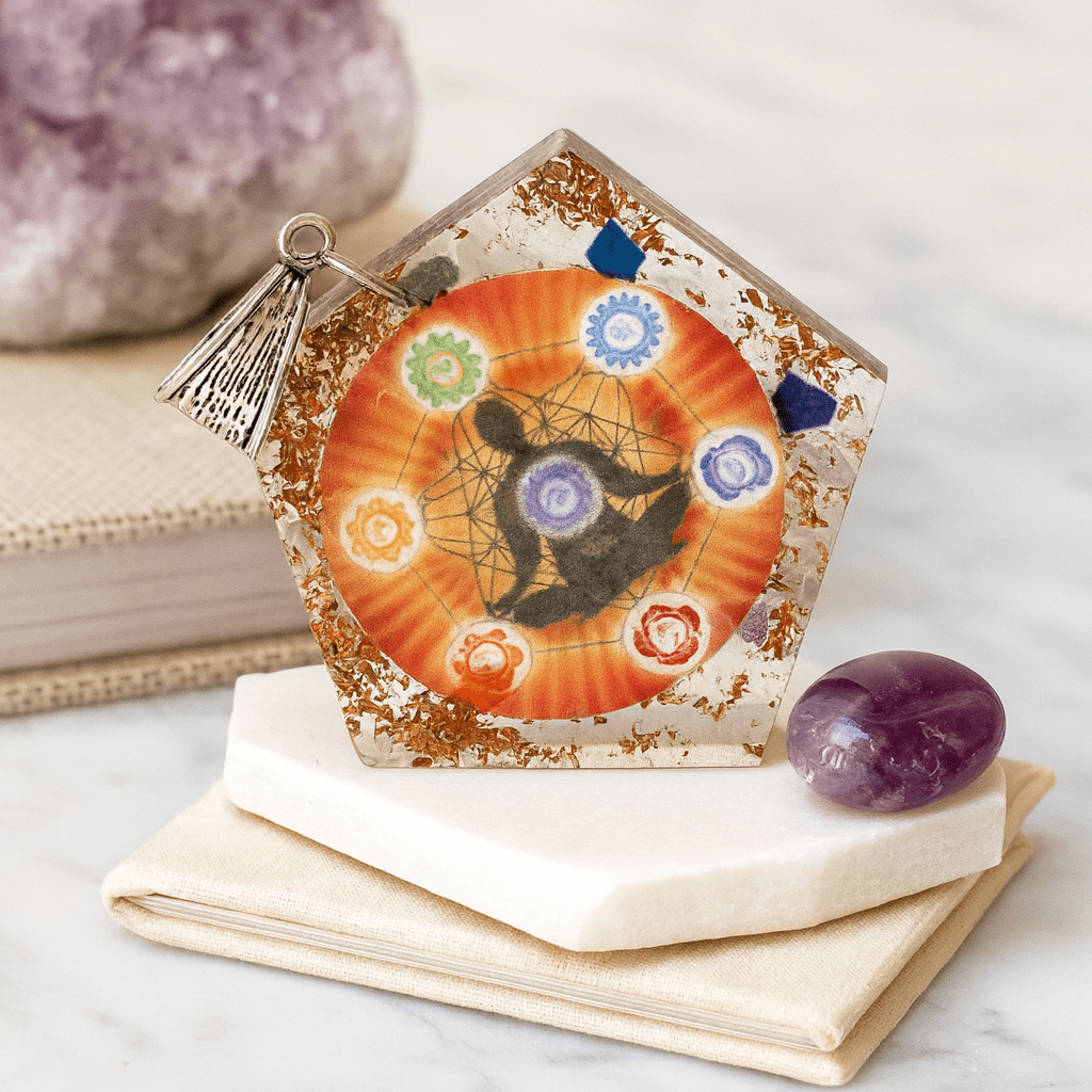 Orgonite Pendant, Pentagon Chakra - SHAMTAM.COM