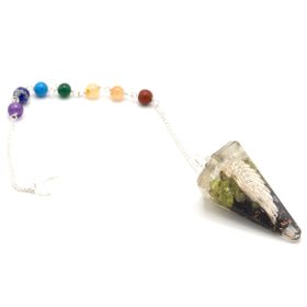 Orgonite Power Chakra Pendulum - Angel Wing - SHAMTAM.COM