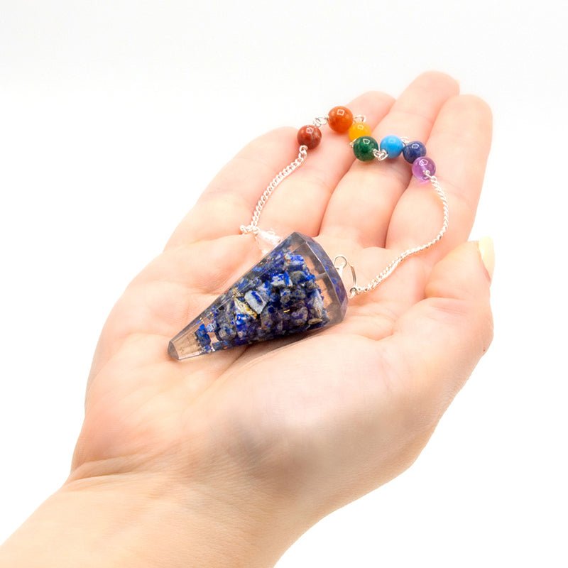 Orgonite Pendulum - Power Chakra Lapis - SHAMTAM.COM