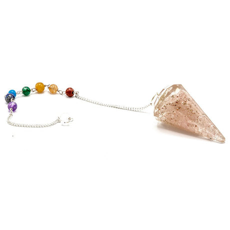 Orgonite Pendulum - Power Chakra Rose Quartz - SHAMTAM.COM