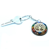 Talisman Keychain Orgonite Power - Gemstones Chakra Tree of Life - SHAMTAM.COM