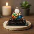 Orgonite Pyramid 70mm Midnight Pentagon - SHAMTAM.COM