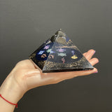 Orgonite Pyramid - Midnight Reiki - 90mm - SHAMTAM.COM