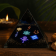 Orgonite Pyramid Midnight Reiki 90mm - SHAMTAM.COM