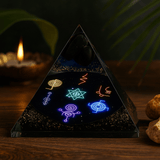 Orgonite Pyramid Midnight Reiki 90mm - SHAMTAM.COM