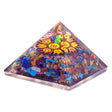 Orgonite Pyramid - Om Chakra - 70 mm - SHAMTAM.COM