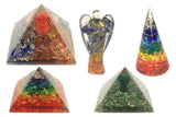 Orgonite Pyramid - Om Chakra - 70 mm - SHAMTAM.COM