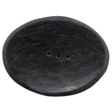 Oval Black Marble Soap Dish - SHAMTAM.COM