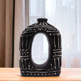 Boho Vase - Oval Donut Shaped Chocolate 23cm - SHAMTAM.COM