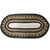 Seagrass Rug - Black, White & Tan 60x120cm - SHAMTAM.COM