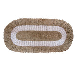 Seagrass Rug - White & Tan 60x120cm - SHAMTAM.COM