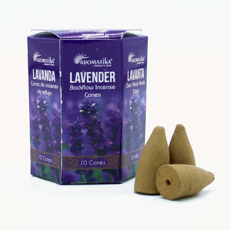 Lavender Backflow Incense - Pack of 10 Masala - SHAMTAM.COM