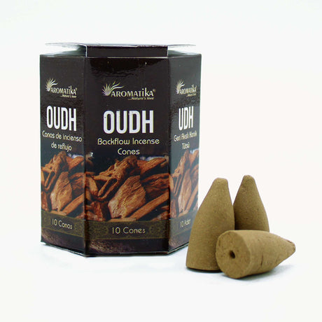 Oudh Backflow Incense - Pack of 10 Masala - SHAMTAM.COM