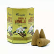 Backflow Incense - Sandalwood & Vanilla Pack of 10 Masala Cones - SHAMTAM.COM