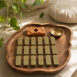 Pack of 15 Natural Incense Smudge Bricks and Burner - Arruda — styled in a warm, naturally lit interior