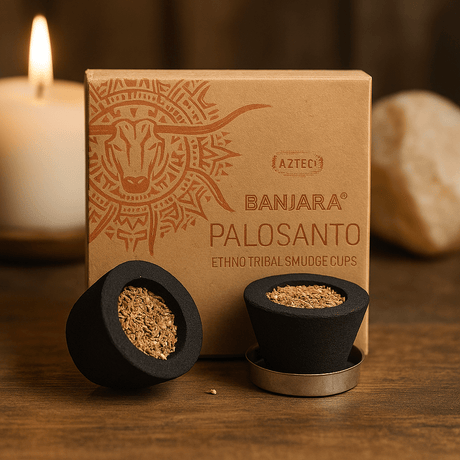 Palo Santo and Sage Smudge Cups, Banjara - SHAMTAM.COM
