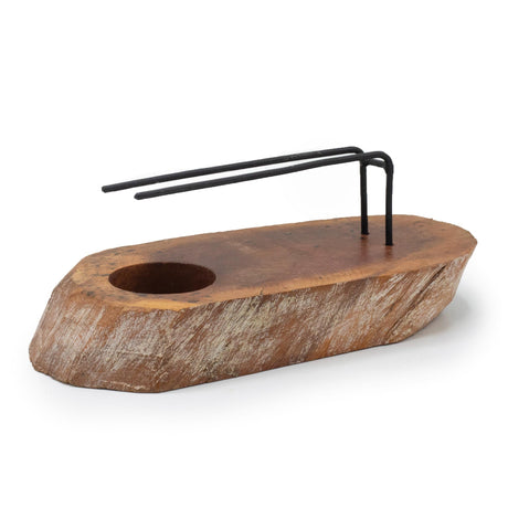 Palo Santo Heater - Whitewash Gamel Wood - SHAMTAM.COM
