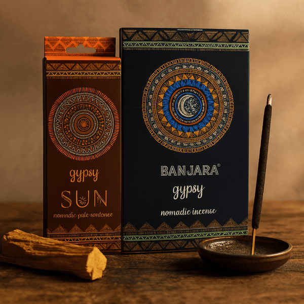 Ράβδοι Καύσης Palo Santo Moon and Sun Banjara