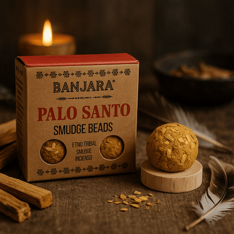 Banjara Palo Santo Smudge Beads - Premium Incense for Cleansing and Aromatherapy - SHAMTAM.COM