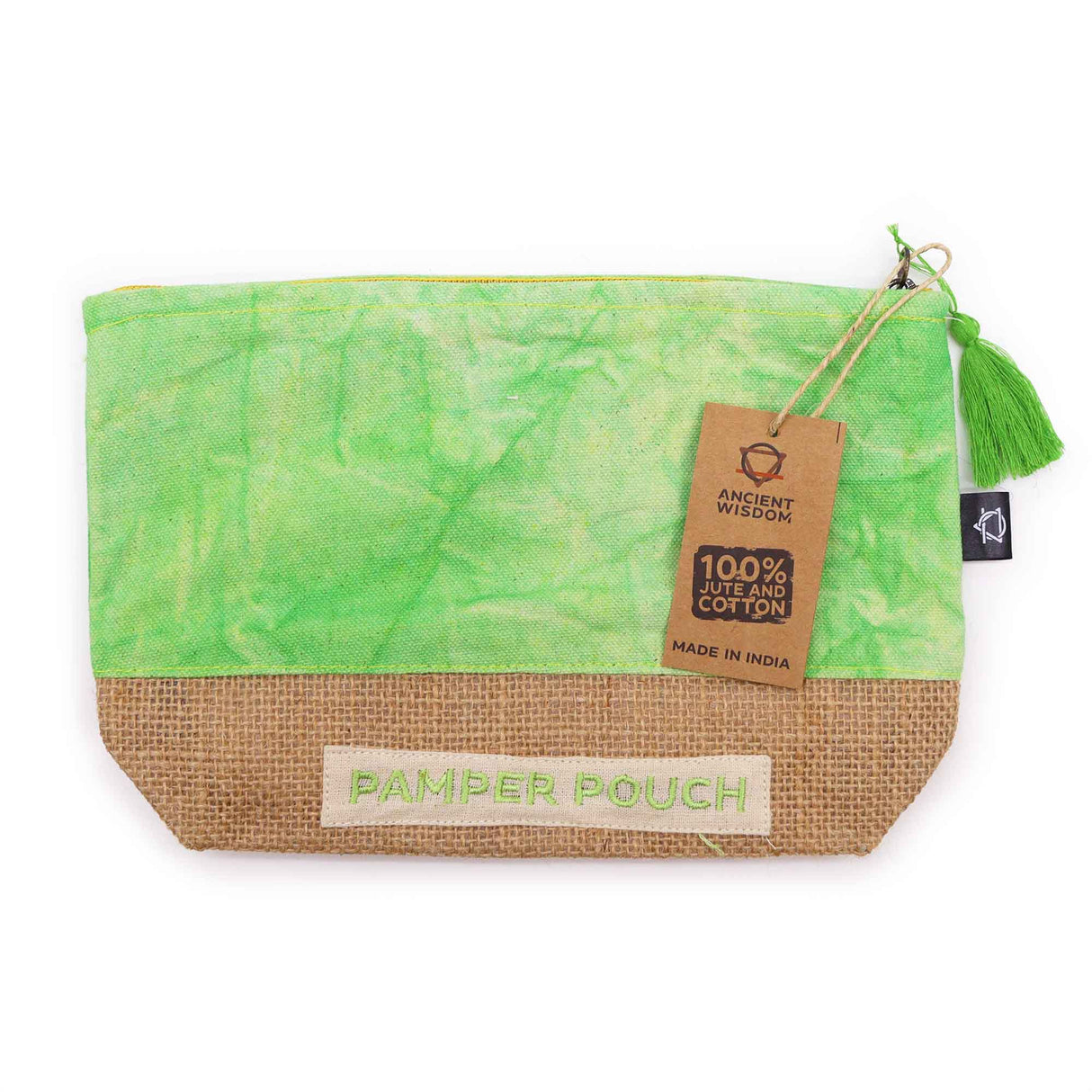 Zip Pouch - Mother Earth Green - Stonewash - SHAMTAM.COM