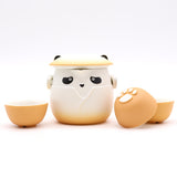 Panda Teapot Set & Three Cups - Orange - SHAMTAM.COM