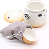 Panda Teapot Set & Three Cups - Orange - SHAMTAM.COM