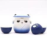 Panda Teapot Set & Three Cups - Sky Blue - SHAMTAM.COM