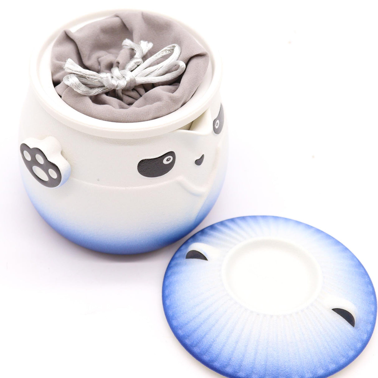 Panda Teapot Set & Three Cups - Sky Blue - SHAMTAM.COM