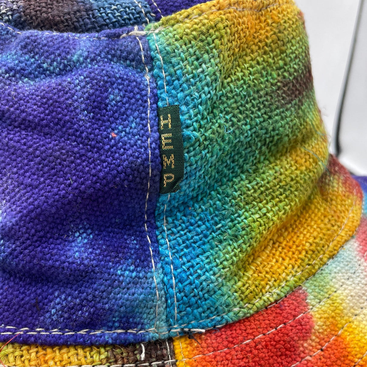 Boho Hat - Patched and Wired Hemp & Cotton Tiedye - SHAMTAM.COM