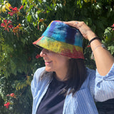 Boho Hat - Patched Hemp & Cotton Tiedye - SHAMTAM.COM