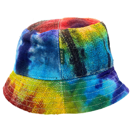 Boho Hat - Patched Hemp & Cotton Tiedye - SHAMTAM.COM