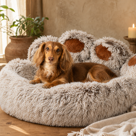 PAW Bed – Large Big Paw – 70cm — styled in a warm, naturally lit interior