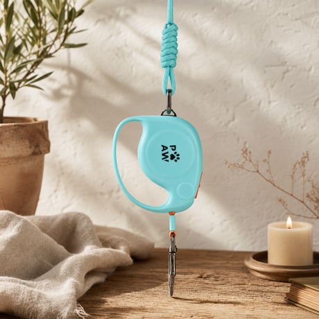 Paw Pet Leash - Elephant Strap - Blue - 2m — styled in a warm, naturally lit interior