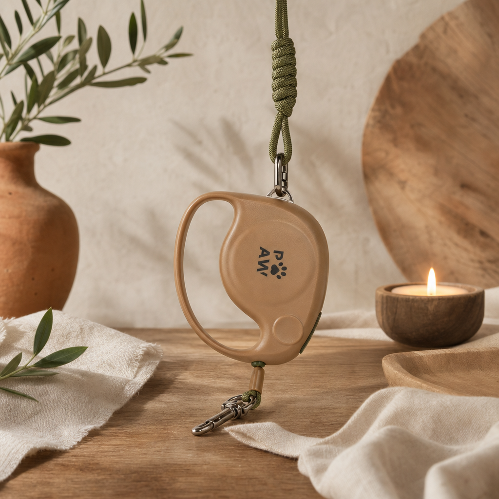 Paw Pet Leash - Elephant Strap - Brown - 2m — styled in a warm, naturally lit interior
